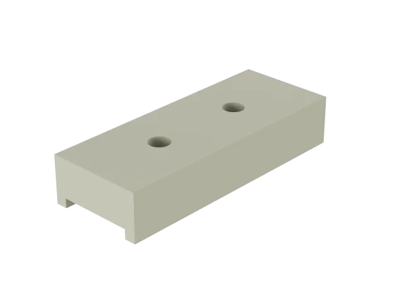 Platte 130x 50x 25  2xBo.11 PE