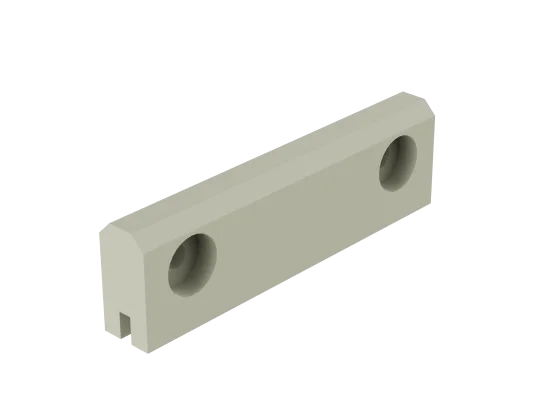 Führ.platte m.Nut L=140 2xBo.