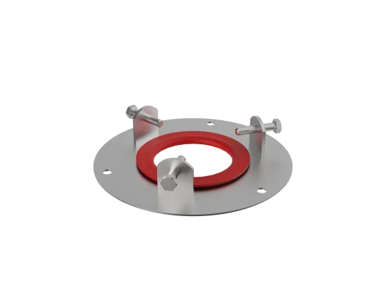 Wall flange adjustable DN100