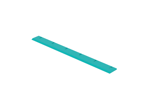 Schaberplatte 100/10x1000 60°