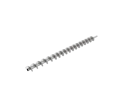 Schneckenwelle geteilt