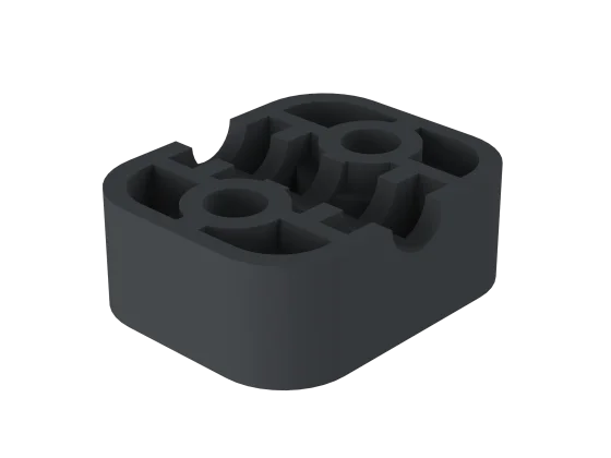 Clamp body - ribbed