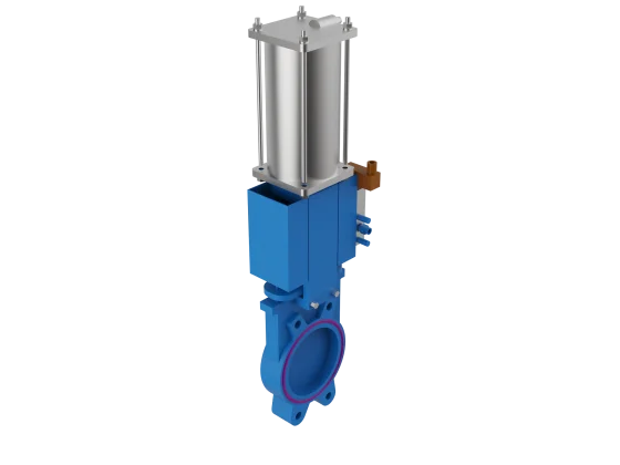 knife-gate valve pneumatic double-acting