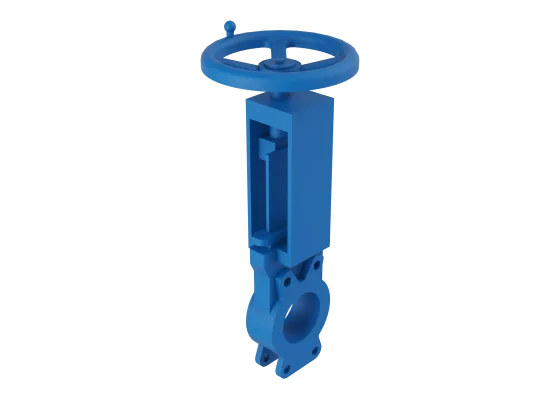 knife-gate valve non-rising stem