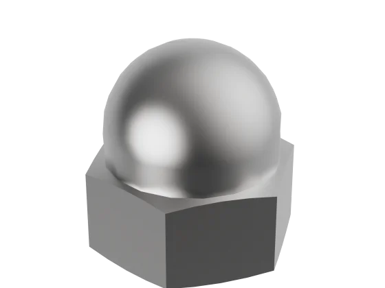 hexagon acorn nut